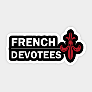 French Devotees White Sticker